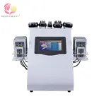 Ультразвуковой кавитационный вакуумный радиочастотный лазер 6 в 1 40K, 8 подставок, Lipo-лазер, аппарат для похудения для домашнего использования