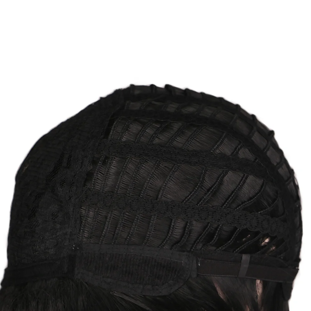 

QQXCAIW Men Boy Short Straight Cosplay Men Party Black 32 Cm Heat Resistant Synthetic Hair Wigs