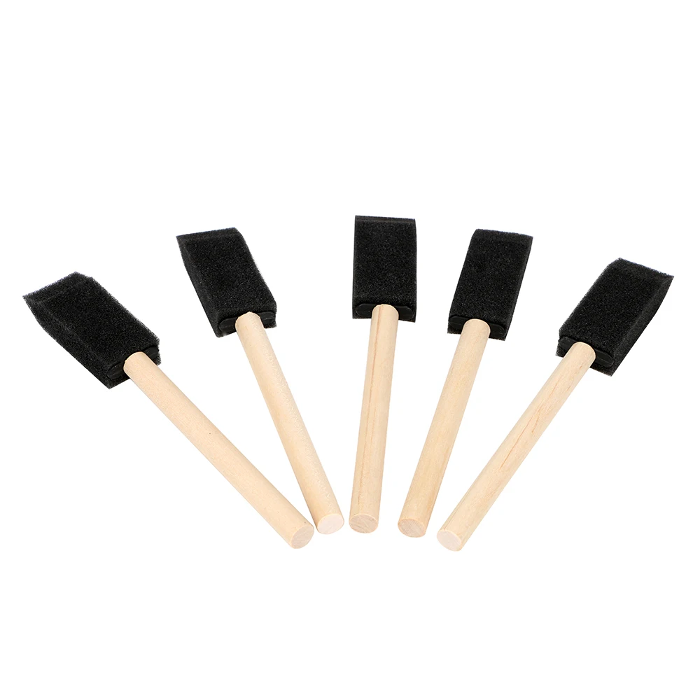 

Car Grille Cleaner 5Pcs/set Car Air Conditioner Vent Brush Auto Detailing Soft Sponge Wood Handle Blinds Duster Brush
