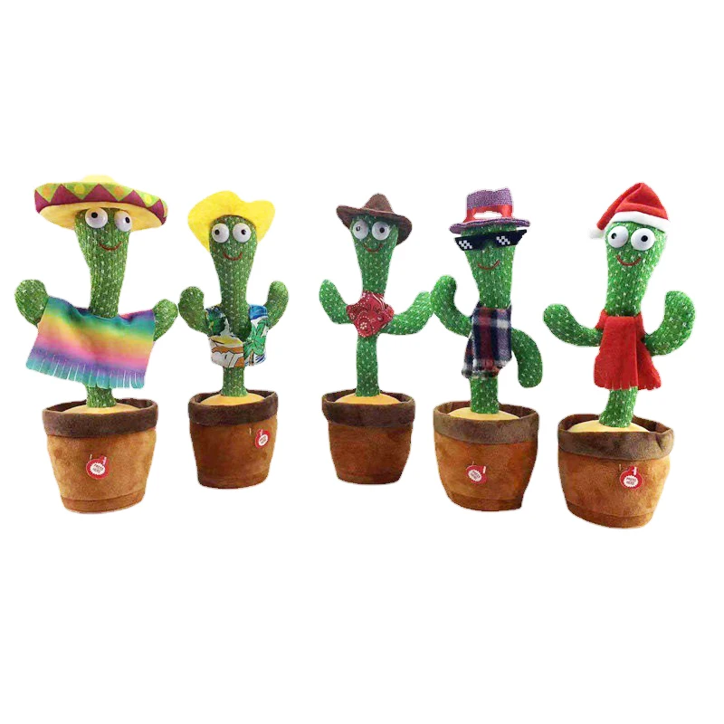 

Dancing Toy Cactus Electric Soft Plush Doll Babies Sing Dance Voice Interactive Toys Gift For Kids Boys Girls Education