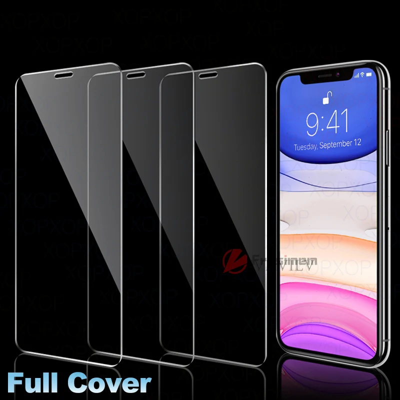 Защитное стекло закаленное для iphone 7 8 Plus 11 Pro Max X XS XR 6 6s|Защитные стёкла и плёнки