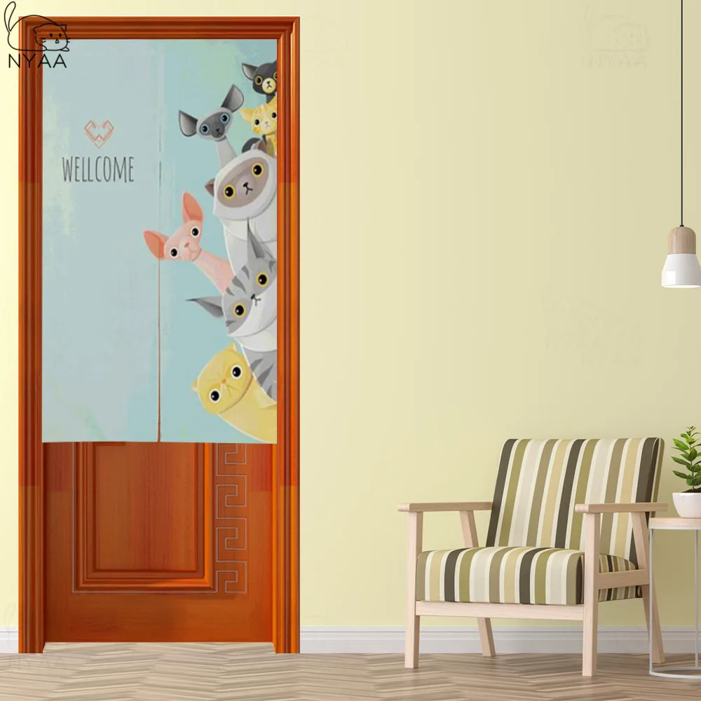 Декоративная дверная занавеска в стиле Ins для спальни кухни японская дома