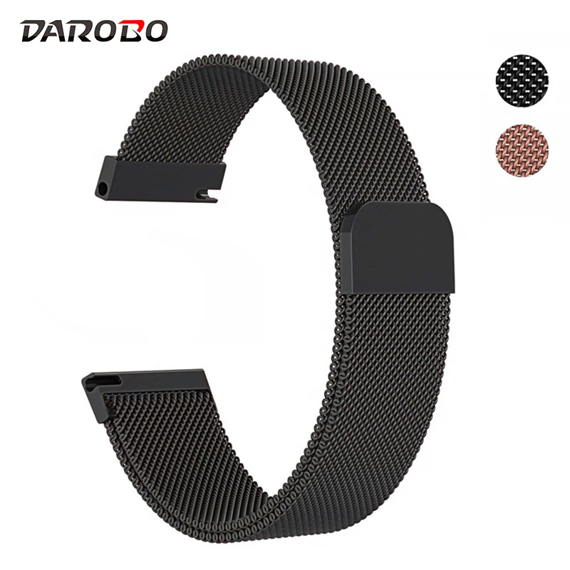 Браслет DAROBO шириной 20 мм Миланская Магнитная Петля ремешок браслет из
