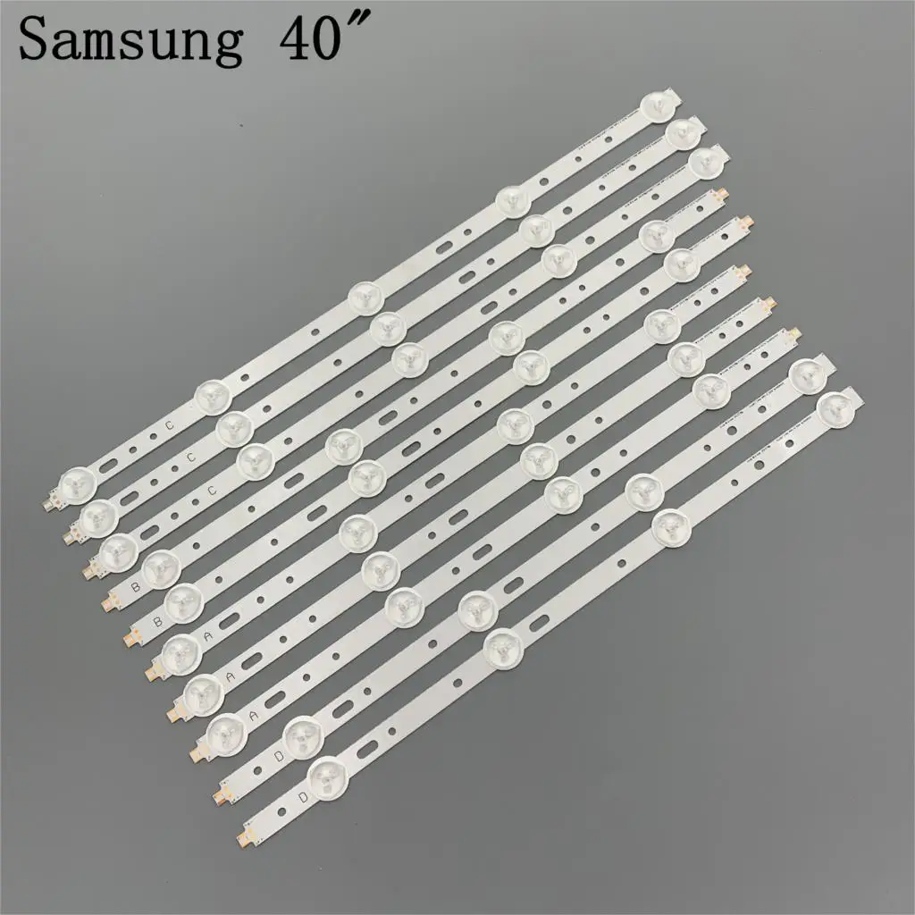 10pcs LED backlight Strip SVS400A73 SVS400A79_4LED 5LED ABCD Type for Samsung 40D1333B 40L1333B 40PFL3208T 40PFL3108T LTA400HM23