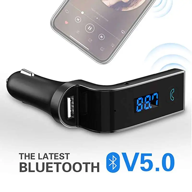 FM передатчик Bluetooth беспроводной автомобильный комплект с функцией громкой связи