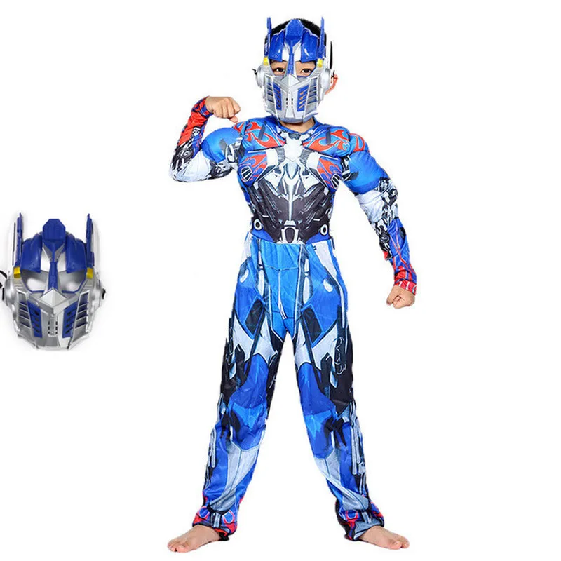 Костюм супергероя оптимуса Прима и Хорна комбинация масок Детский костюм для