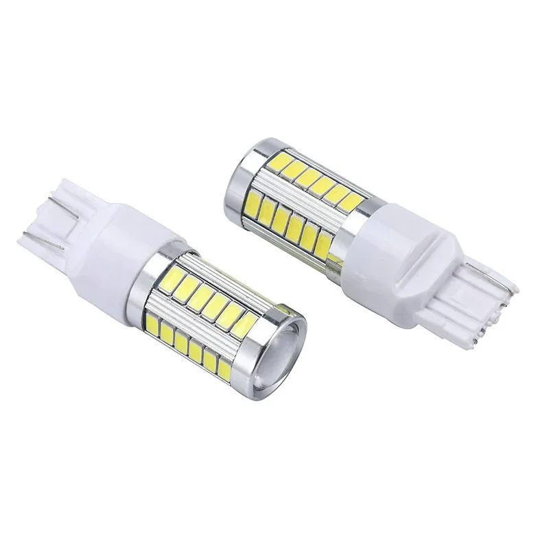 1pc 7443 T20 LED Auto Car Lamps 33 SMD Brake 12V White Yellow Amber Red Reading Bulbs Headlamp 800lm Signal Lamp | Автомобили и