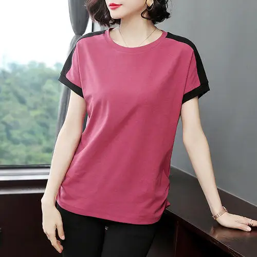 

T Shirt pink Women Clothes 2020 Fashion Tee Top Fashion Cotton Ladies Tee Shirt