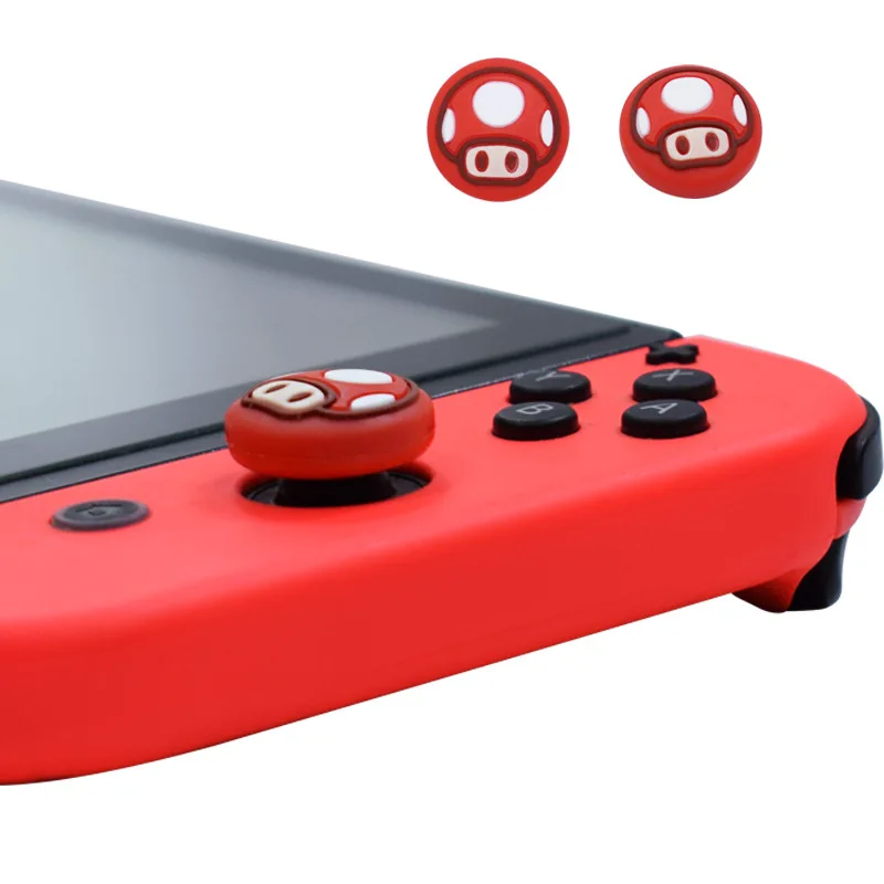 PokemonPikachu Silicone Thumb Stick Grip Caps Analog Joystick Cover Case For Nintend Switch NS Controllers Joy-Con Joypad | Электроника