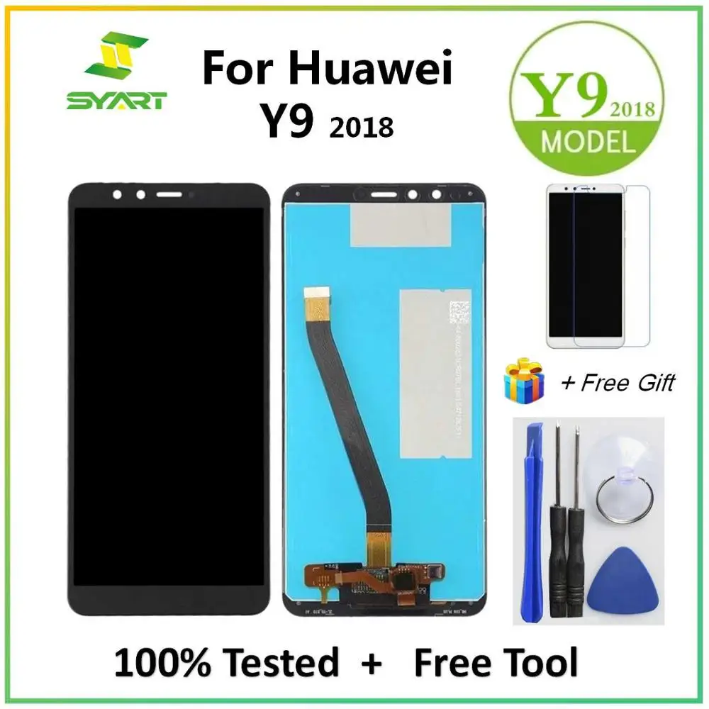 Для huawei Y9 ЖК-дисплей Дисплей кодирующий преобразователь сенсорного экрана в сборе для того, чтобы наслаждаться 8 плюс FLA-L22 FLA-LX2 FLA-AL00 FLA-LA10 5,9" ЖК-дисплей s