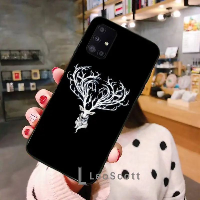 

Animal line Art Phone Case For Samsung A32 A51 A52 A71 A50 A12 A21S S10 S20 S21 Plus Fe Ultra