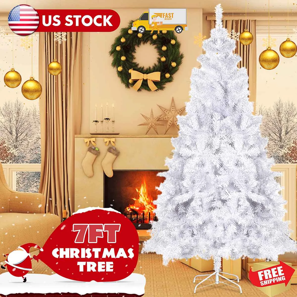 

NEW 210CM Encryption Green Tree Artificial Christmas PVC Tree Decoration Room Christmas Decoration Ornament Christmas Gift
