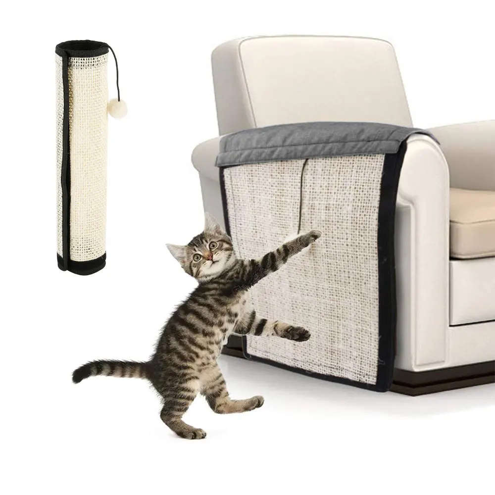 

Cat Kitten Scratch Board Pad Sisal Toy Sofa Furniture Protector Cat Claw Care Product Cats Scratcher Paw Pad with Invisible Nail