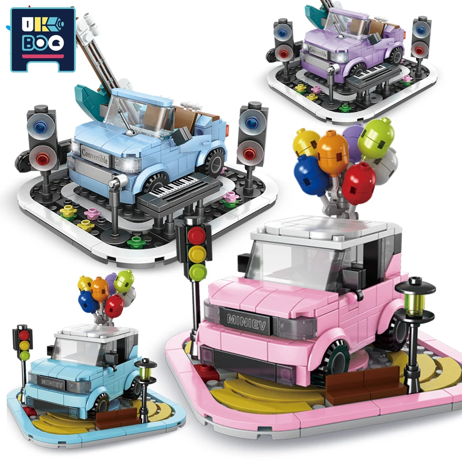 

Конструктор «мини-автомобиль», с надувными шарами и цифрами, 300 блоков