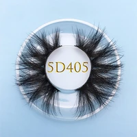 MIKIW Custom box 15MM 5D 405 Mink eyelash Extention Multi-layer long natural false eyelash Crisscross soft resuable lashes