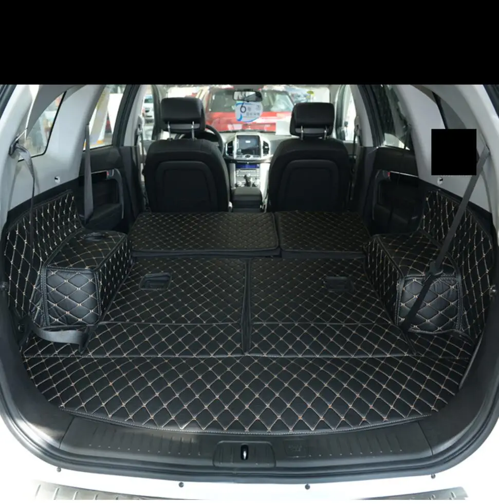 fiber leather car trunk mat for chevrolet captiva Daewoo Winstorm holden 2006-2017 2016 2015 2014 2013 2012 car accessories
