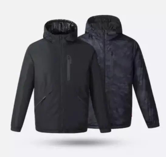 Xiaomi ULEEMARK Smart Fever куртка с хлопковой подкладкой, двухсторонняя одежда 3,0 Для мужчин, пуховик на утином пуху Контроль температуры 3-регулировка скорости Для мужчин t