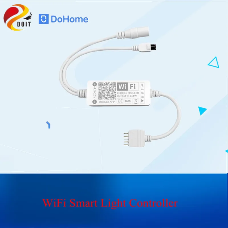 DC5-25V 144 Вт 5Pin Светодиодная лента светильник управление Лер Dohome приложение WiFi RGBW Голосовое управление работа с Alexa Google Assistant