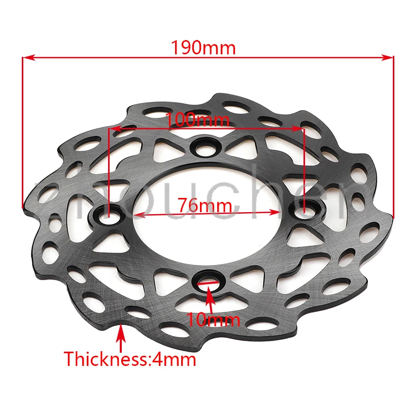 Стальной дисковый ротор 190 мм/220 мм для велосипеда-внедорожника передний и задний