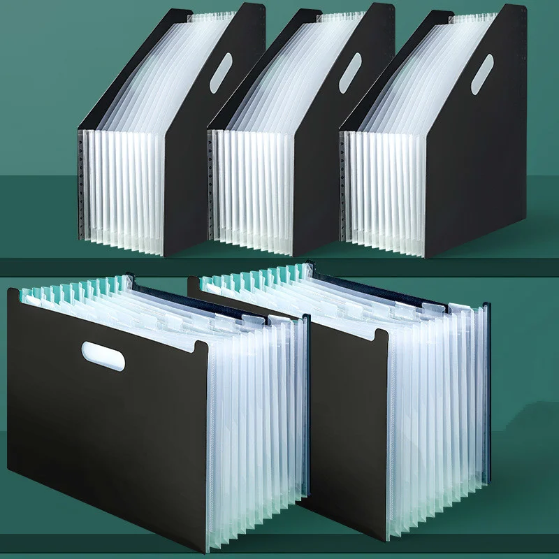 

Multi-layer Test Paper Bag Vertical Organ Bag A4 Data Standing Document Bag Student Office Portable Folder Office Stationery