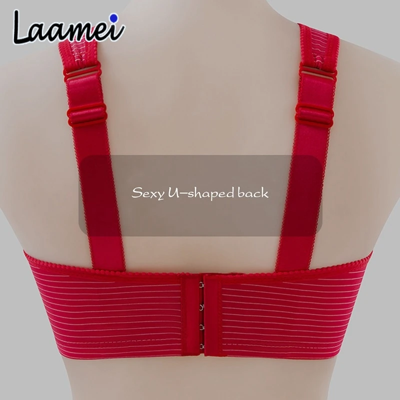 

Laamei Large Size Fashion Sexy Lady Underwear Adjustable Push Up Bra Grenadine Lingerie For Women Bralette Top Female Intiamtes