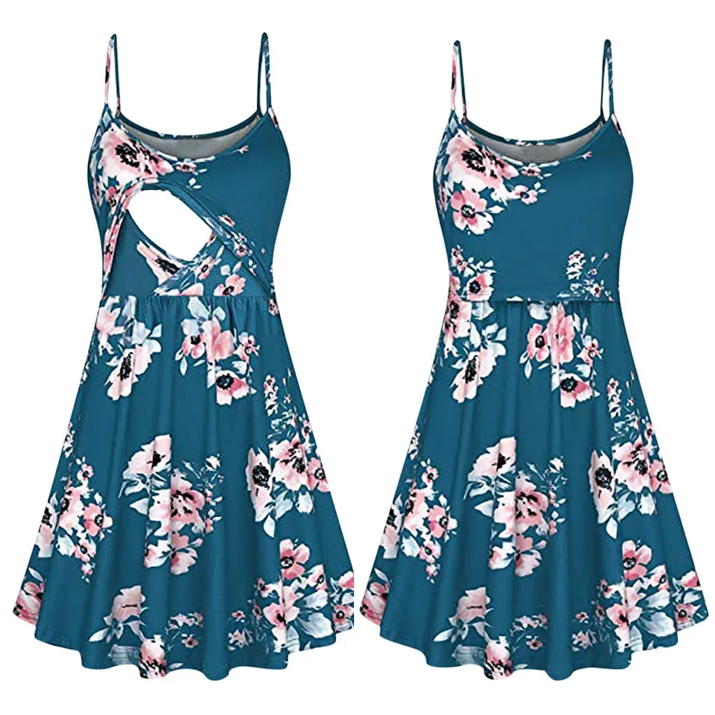 2020 Новое Женское платье для беременных будущих мам одежда в полоску туника