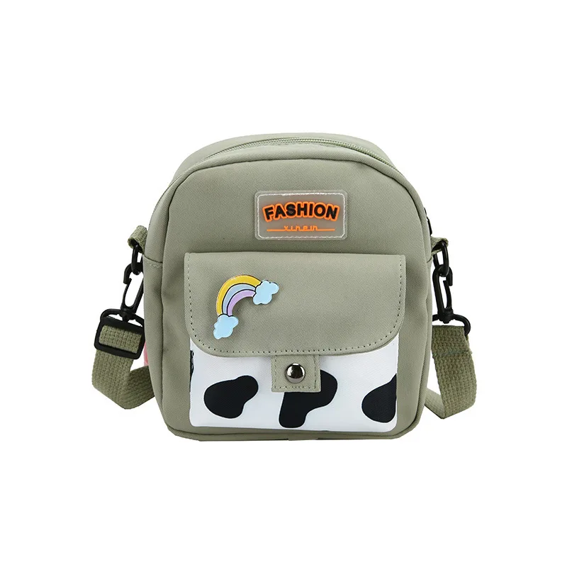 

Женская маленькая сумка, новая японская сумка через плечо с милым рисунком коровы, Женская Студенческая модная сумка-мессенджер
