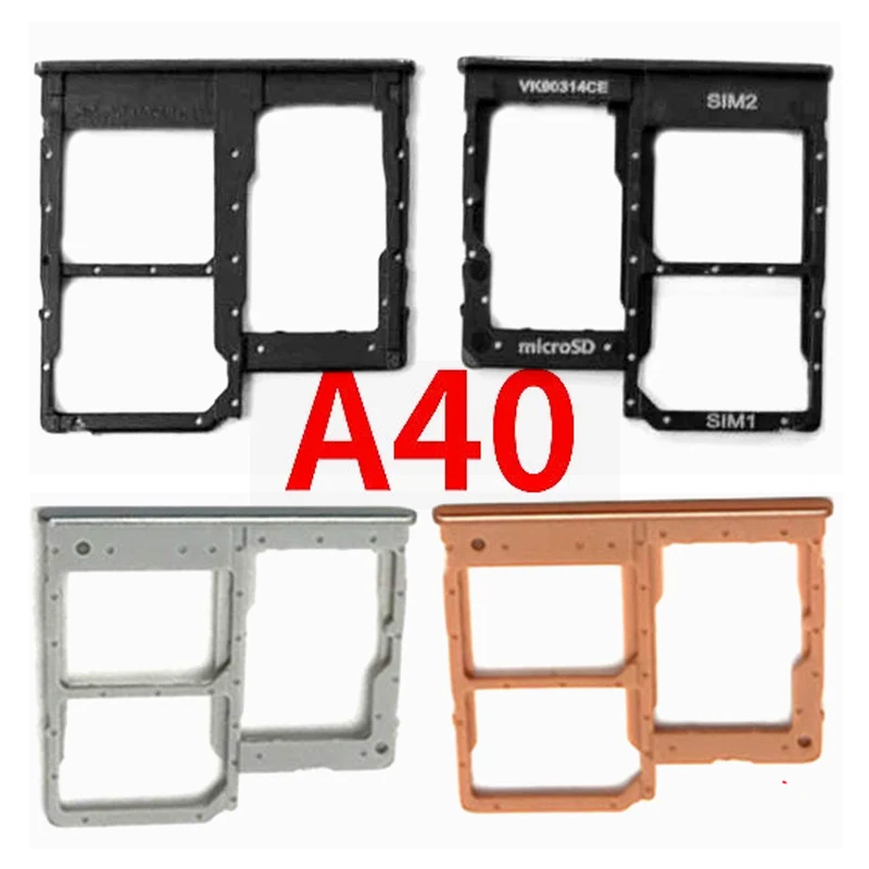

50pcs/lot For Samsung Galaxy A40 A405 A405F Micro Nano SIM Card Holder Tray Slot Holder Adapter Socket