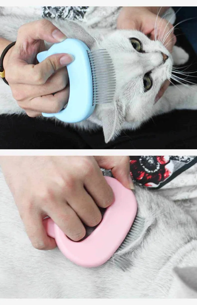 

Small Ears Cat Grooming Comb Cat Product Pet Grooming Comb Cat Message Tool Cat Supplies Cats Products Cat Bath Comb