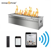 21 aug inno fire 36 inch silver or black indoor electric fireplace insert fierplace ethanol in wall