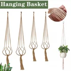 Подвесная корзина, веревка для растений, ручная работа, макраме, корзины, цветок, фотография, плантатор, Декор, вязаный подъемный шнур