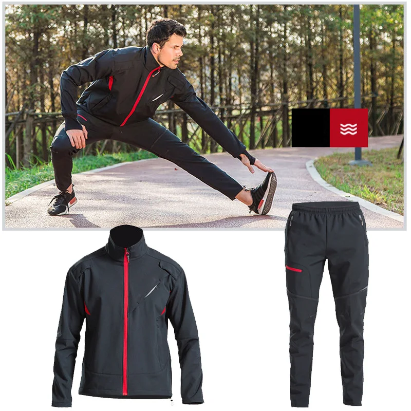 Зимние куртки для бега, костюм Ropa De Gym Para Hombre, велосипедная куртка, Мужская дышащая куртка для езды на велосипеде, трикотажная одежда, ветровка