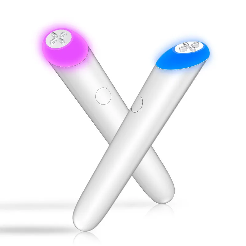 

Новый Bule/красный/фиолетовый светодиодный светильник RF Вибрация массаж глаз косметический инструмент для твердой кожи против морщин мешки ...