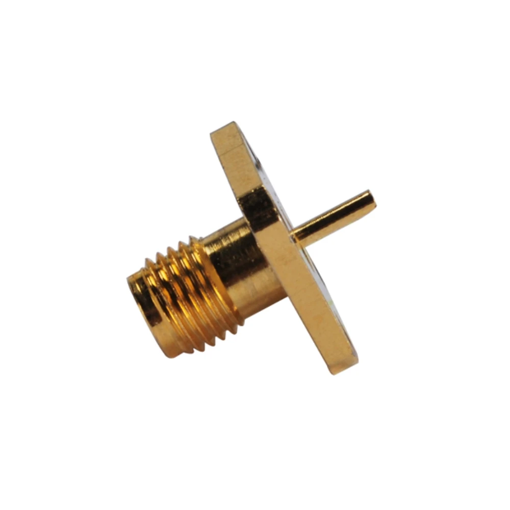 Eightwwood 5 шт. SMA Jack женский 4 отверстия панель крепление с припоем чашки RF коаксиальный разъем адаптер прямой для антенны Телеком