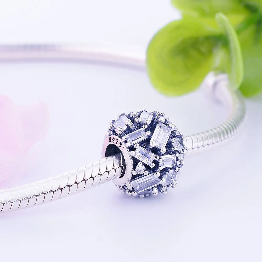 Шармы-бусины из серебра 2018 пробы с фианитом | Украшения и аксессуары