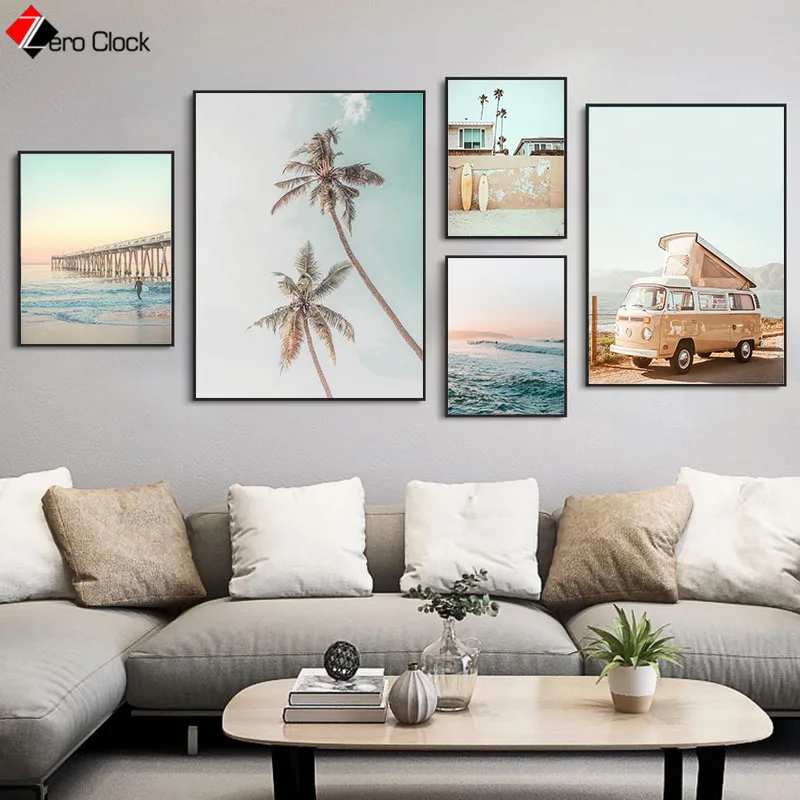 Скандинавский плакат с естественным принтом настенные художественные постеры