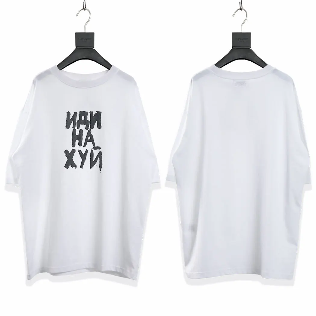 

High street new VTM vehicles short sleeve OS loose casual hip hop lovers short sleeve t-shirt men and women fashion