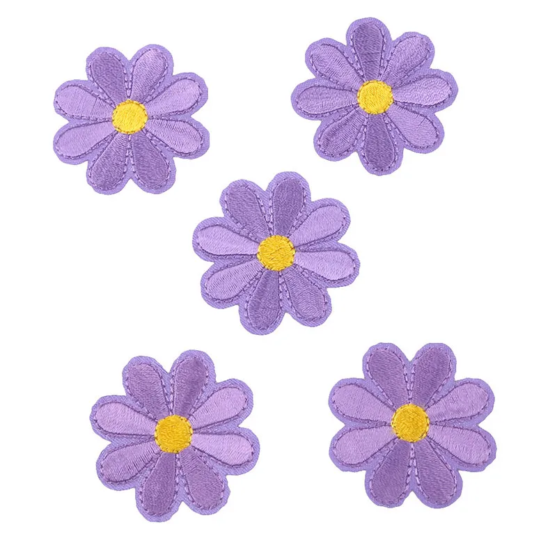 5 шт./упак. декоративная заплатка с вышитыми цветочными аппликациями аксессуары