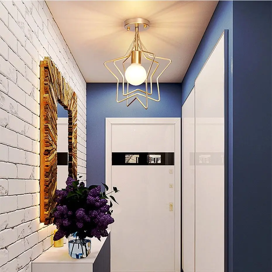 Креативный Железный промышленный потолочный светильник в стиле ретро круглый E27