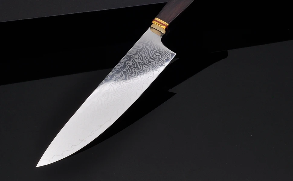 Кухонный нож шеф-повара Gyuto, японский нож VG10, дамасская сталь, кухонные ножи, ручная работа, кованые разделочные ножи, нарезка, приготовление фарша, 46