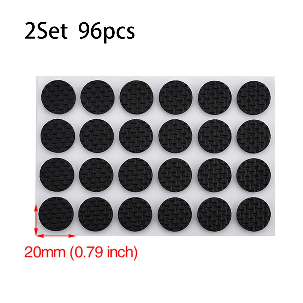 

96PCS Set DIY Furniture Chair Leg Pad Cushion Floor Protection Pad Round Square Durable And Practical