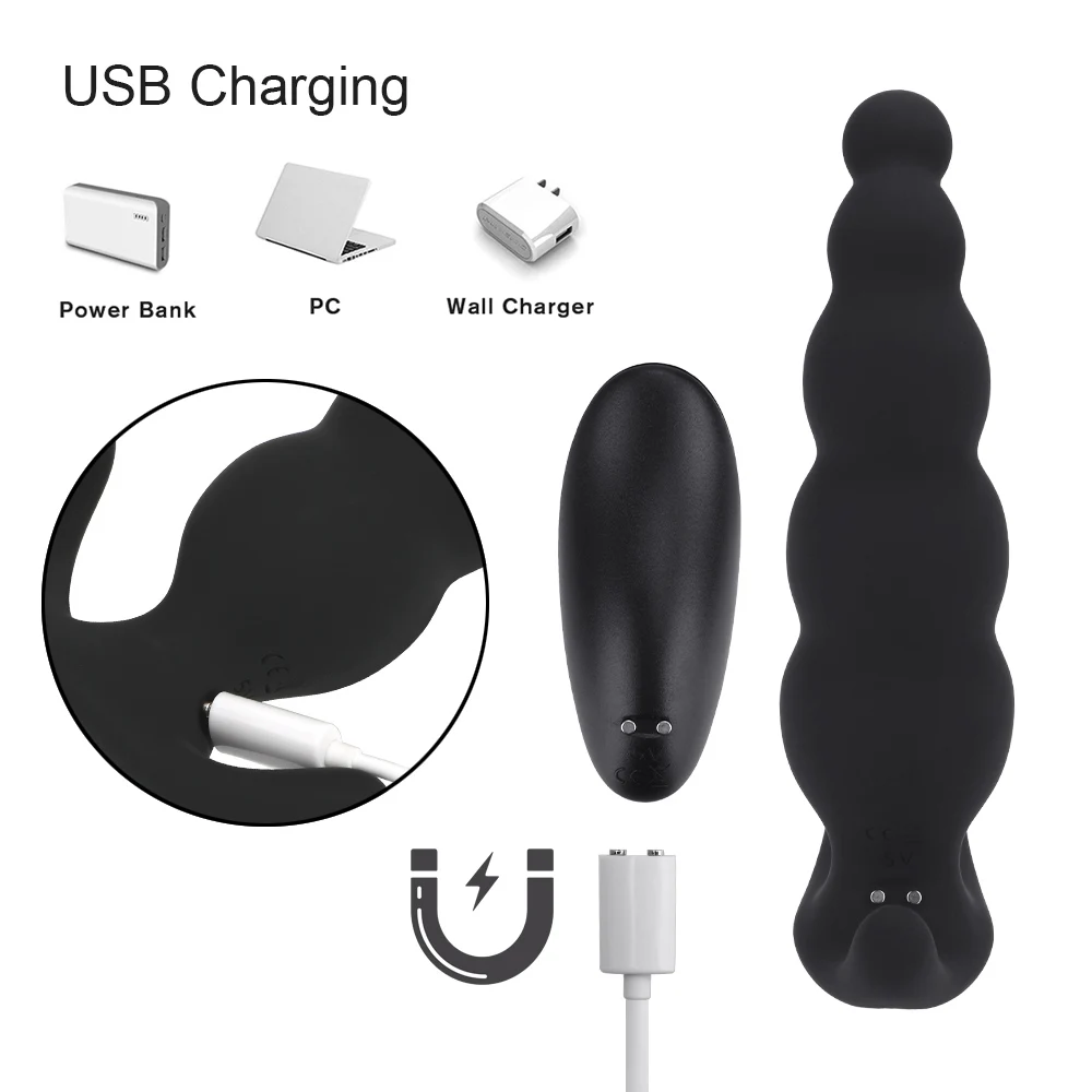 Оло 9 Частотный силиконовый Анальная пробка Мужской мастурбатор беспроводной