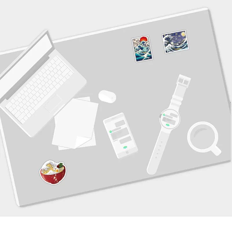 50 шт./компл. Мультяшные милые наклейки песчаный пляж волны пляжные