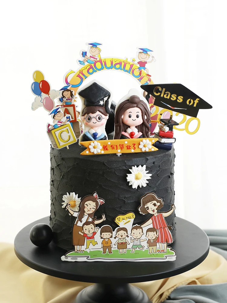 Выпускные вечерние принадлежности для декора выпускники блестящая Кепка