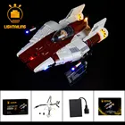 Светильник больного светодиодный светильник комплект для 75275 с изображением из Звездных Войн A-wing и Звездный истребитель игрушки строительные блоки светильник ing комплект