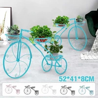 3 tier bicycle tricycle plant stand flower pot cart holder storage rack display shelf holder home outdoor decor garden balcony