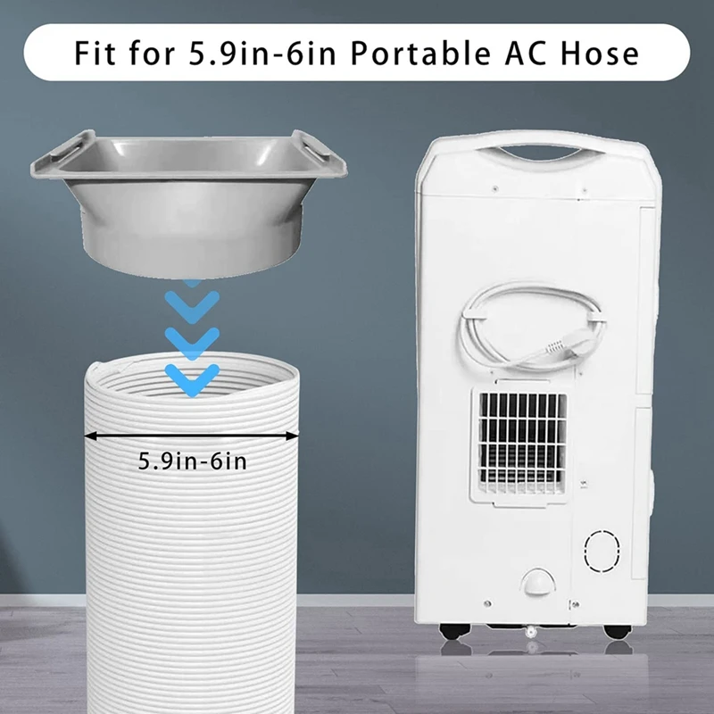 Портативный оконный адаптер для выхлопного шланга кондиционера 5 9 дюйма |