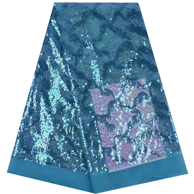 Африканский роскошный блестками Стиль французское клетчатое кружево ткань