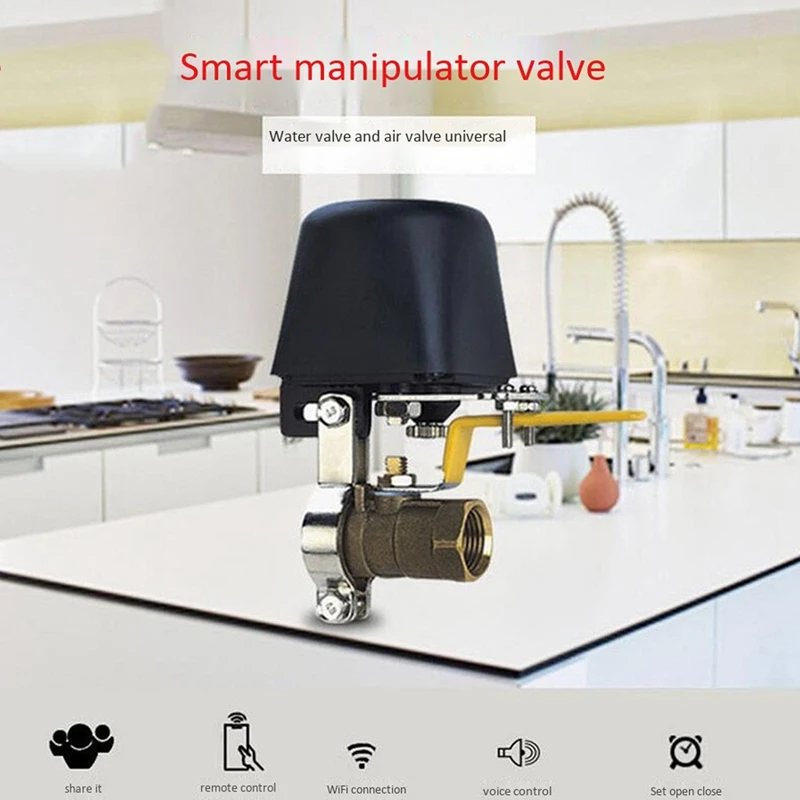 

for Tuya Smart WiFi Control Water Valve Gas Valve Compatible for Alexa Google Home Shut Off Controller