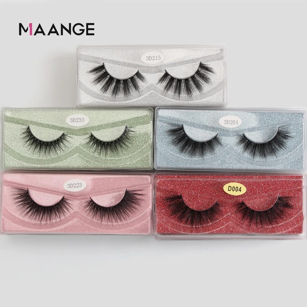 

MAANGE 12/36/48/60Pairs 3d Faux Mink Lashes In Bulk Wholesale False Eyelashes Natural False Eyelashes Makeup Thick Fluffy Lashes